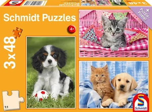 Mi Favorito Mascota Bebés: Schmidt Niños Puzles Rompecabezas :3 X 48 P ' Ces - Bild 1 von 4