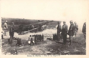 CPA GUERRE CAMP DE MAILLY PIECE DE 155 LONG AU TIR - Bild 1 von 1