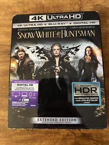 Snow White & The Huntsman 4k + Bluray + Digital With Slipcover Brand New