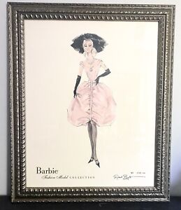 Barbie Fashion Model Collection Framed Picture Robert Best Blush Z Gallerie