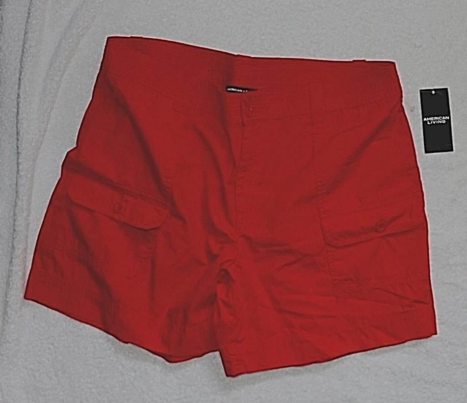 Pantalones Cortos American Living Rojo Estilo Carga Talla 18 Venta al por menor $46.50 Foto 1 de 1