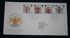 Royal Mail First Day Cover 'Heraldry' 1984. Philatelic Bureau Cancellation