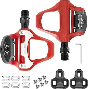 Road Bike Pedals Self-Locking Clipless Pedals with Look Keo Carbon Fiber Bike... - Picture 1 of 8