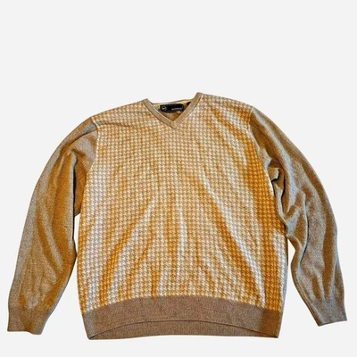 Weatherproof Men’s Beige Houndstooth Sweater XL - Image 1 of 4