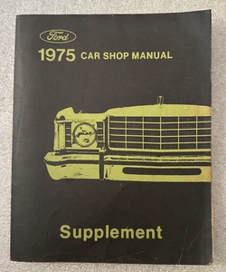 1975 Lincoln Shop Manual Supplement Town Car Mark IV Continental Ford Service - Bild 1 von 4