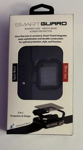 Smart Guard Bumper Case Band Screen 3-in-1 Protector for Apple Watch 38mm Black - Zdjęcie 1 z 2