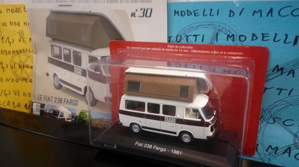 1/43 IXO Hachette Fiat 238 FARGO 1981 n. 30 camper camping motorhome caravan - Immagine 1 di 1