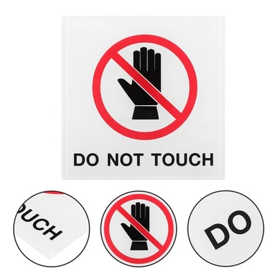  Self Adhesive Labels Sign Sticker Please Do Not Touch Safety Warning - Image 1 of 4
