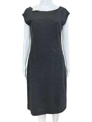 Vestido de Lana Eileen Fisher Talla S Funda Cuello Barco Silencioso Lujo Cápsula Sostenible Foto 1 de 4