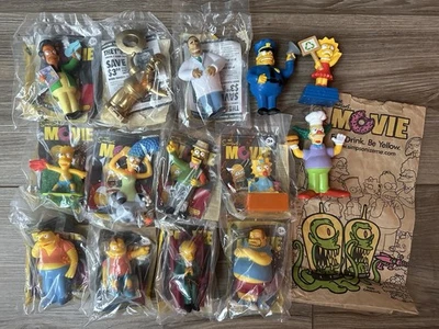 辛普森一家电影汉堡王玩偶近乎全套 14 + 包 2007 — 第 1/4 张图片