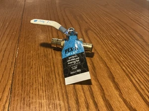 Apollo 3/4 in. Brass PEX-A Barb Ball Valve with Drain and Mounting Pad EPXV34WD - Picture 1 of 4