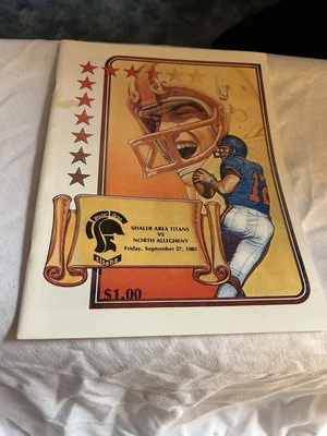 Shaler Area Titans vs  North Allegheny 1985 Football Program WPIAL - Image 1 of 4