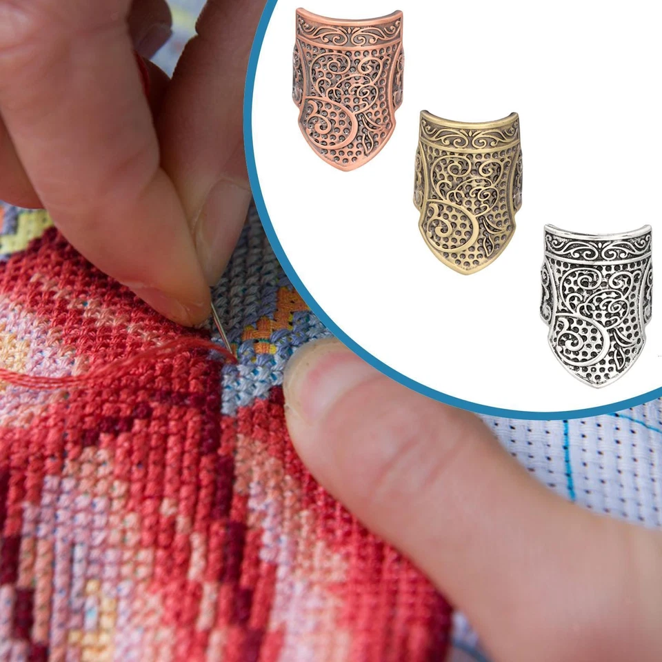 Dedal de costura protector de dedo dedal abierto dedal de uñas hágalo usted mismo herramientas de costura Foto 1 de 1