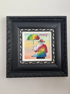 Arte en lienzo Peter Max 2017 Umbrella Man único original Foto 1 de 4