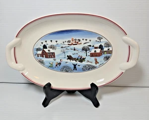 Villeroy & Boch Naif Christmas Pickle Schale/Servierplatte 10 1/4" x 6 1/4" - Bild 1 von 4