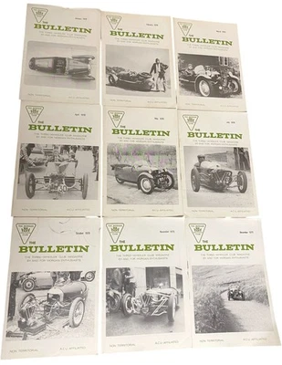 The Bulletin Three-Wheeler Club Magazine Morgan Enthusiasts 1978/79 9 editions  Foto 1 de 3