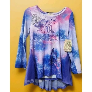 One World Shirt Damen Large mehrfarbig Skorpion Energetic Langarm neu mit Etikett A126 - Bild 1 von 8