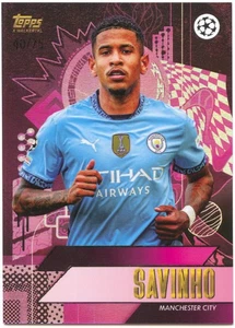 Savinho 2024-25 Topps x Walker TKL UEFA Club Competitions Purple 40/75 - Bild 1 von 2