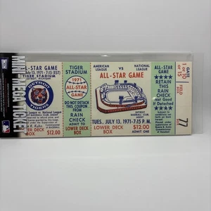 MLB All-Star Game 7/13/1971 REPLICA ticket - TIGER STADIUM DETROIT - Picture 1 of 4