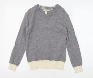 Banana Republic Women's Grey Merino Wool Pullover Jumper S - Picture 1 of 12