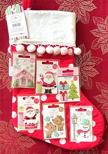 DOODLEBUG STRUMPF & VERSCHIEDENE WEIHNACHTEN DOODLE-POPS 3D AUFKLEBER - Bild 1 von 4
