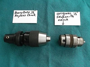 BRAND NEW HEAVY DUTY KEY LESS 1/2 DRILL CHUCK UPGRADE FOR SHOPSMITH MARK V - Picture 1 of 1