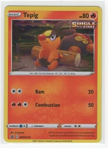 Pokemon Sword & Shield Black Star Promo SWSH172 Tepig - Picture 1 of 1