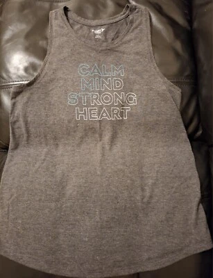 Tanque Old Navy Active Go-Dry cinza tamanho P mente calma coração forte - Imagem 1 de 3