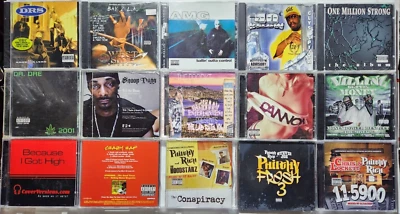 CD LOT CALI RAP G-FUNK DR Dre Snoop Dogg Philthy Rich Glys Spitta Stevie Joe AMG - Image 1 of 2