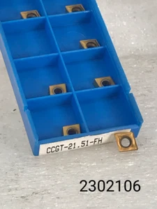 CCGT 21.51 FH VC929 New Partial Package of 8 Valenite Tungsten Carbide Inserts - Picture 1 of 6
