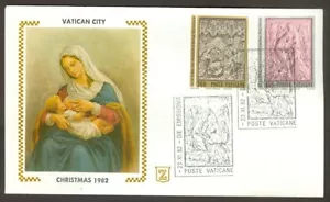 Vatican City Sc# 713-4: Christmas 1982 on FDC - Picture 1 of 1
