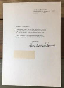 1967 Bess Truman Signed Response Letter To Memorabilia Request First Lady No COA - Picture 1 of 13
