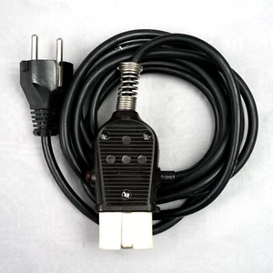 Antiguo cable de alimentación para dispositivos antiguos 6 mm enchufe de calentador enchufe de calentador baquelita - Imagen 1 de 7