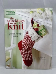 The Stockings Were Knit Mickey Landau Leisure Arts 4962 Patterns Christmas - Picture 1 of 8