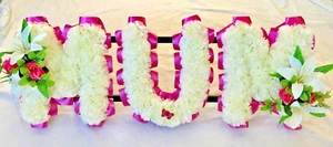 Muttertag Mutter Gedenk Blumen Seide Buchstaben Hommage künstlicher Kunstkranz Nan - Bild 1 von 32
