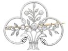 Antique French 0.74ct Diamond and Platinum Brooch 