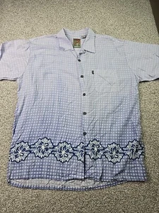 Vintage Pineapple Connection Shirt Mens Extra Large Blue Rayon Beach Cruise Wear - Picture 1 of 14