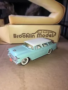 Brooklin Chevy Nomad Van Chevrolet 1955 Light Blue Brk 26 IN Box mint - Picture 1 of 8
