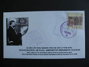 Palestinian Authority Dec 14 1998 President Clinton Gaza airport inaugurtn cover