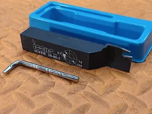 NEW Iscar SGFFR 20 80 3 Parting Grooving Lathe Turning Tool Holder GFF3N Inserts - Picture 1 of 2