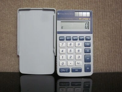 Vintage Texas Instruments TI-1706+  Solar Powered Calculator With Cover Tested - Image 1 of 3