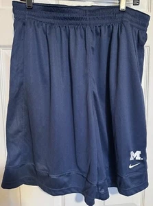 Nike Michigan Wolverines Mens XXL Athlete Team Issued PE Blue Shorts DN0171-419 - Picture 1 of 4
