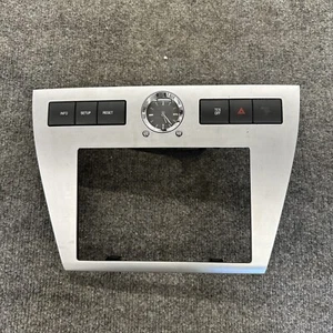 06-09 MERCURY MILAN/ FORD FUSION DASH RADIO BEZEL W/ CLOCK &HAZARD SWITCH SILVER - Picture 1 of 7