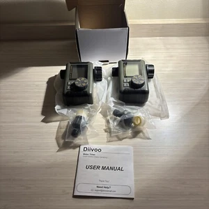 2 In Box Diivoo WT-01 Hose Sprinkler Timer with Timing and Frequency Irrigation - Picture 1 of 6