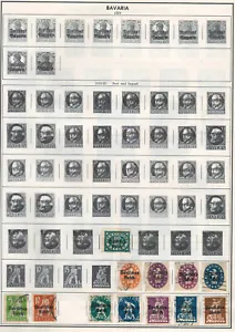 Estampillas usadas muy finas de Alemania Baviera 1919 con bisagras en la lista - Imagen 1 de 1