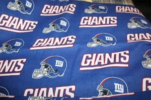 NY Giants Fabric NFL Football Cotton Crafts 1/4 yard 9" - Picture 1 of 4