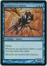 Consecrated Sphinx Mirrodin Besieged NM FOIL x1 (Multiple Quantites Available)