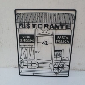 Italian Restaurant Sign Metal Kitchen Decor 10x7 - Picture 1 of 2