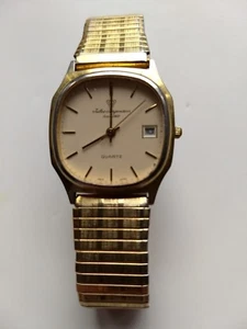 Vintage Jules Jurgensen Goldtone Men's Quartz Wrist Watch 4528 - Picture 1 of 5