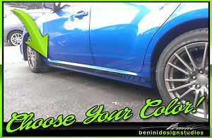 Rocker Door Side Stripes Decals #2 - Fits 2010 & up Subaru Impreza WRX STI